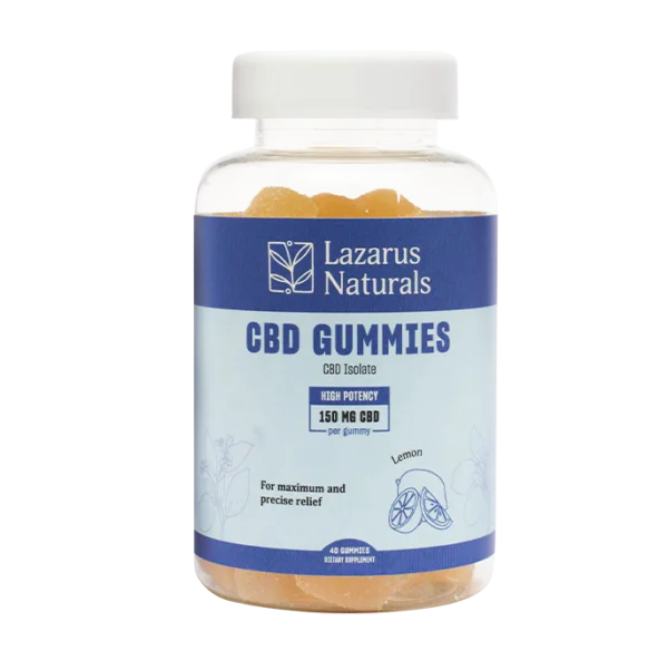 Lazarus Naturals High Potency CBD Gummies - Lemon